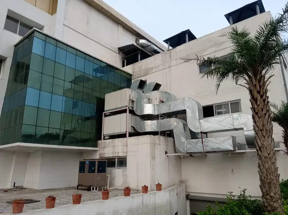 Ducting on a multi-storey building