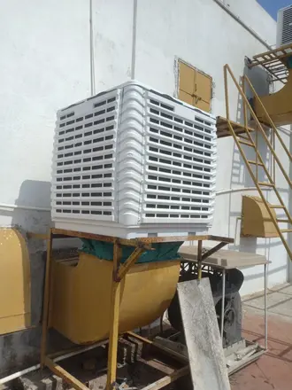 Duct cooler on a stand
