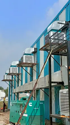 Coolers on every floor of a building